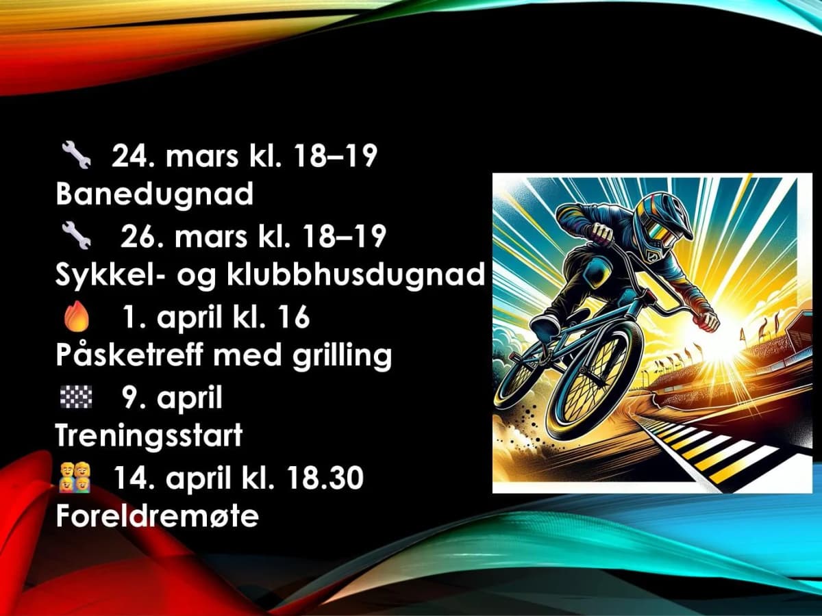 Bilde fra BMX, 21. mars 2026.