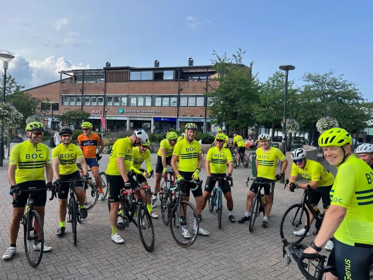 Bilde fra Bærum og Omegn Cykleklubb, 19. januar 2024.